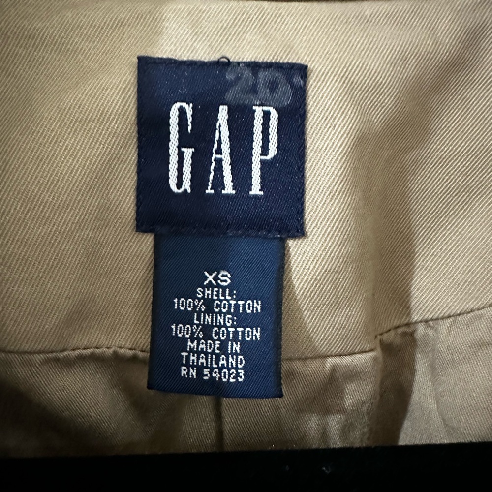 GAP TRENCH COAT Size- XS - Picture 7 of 8